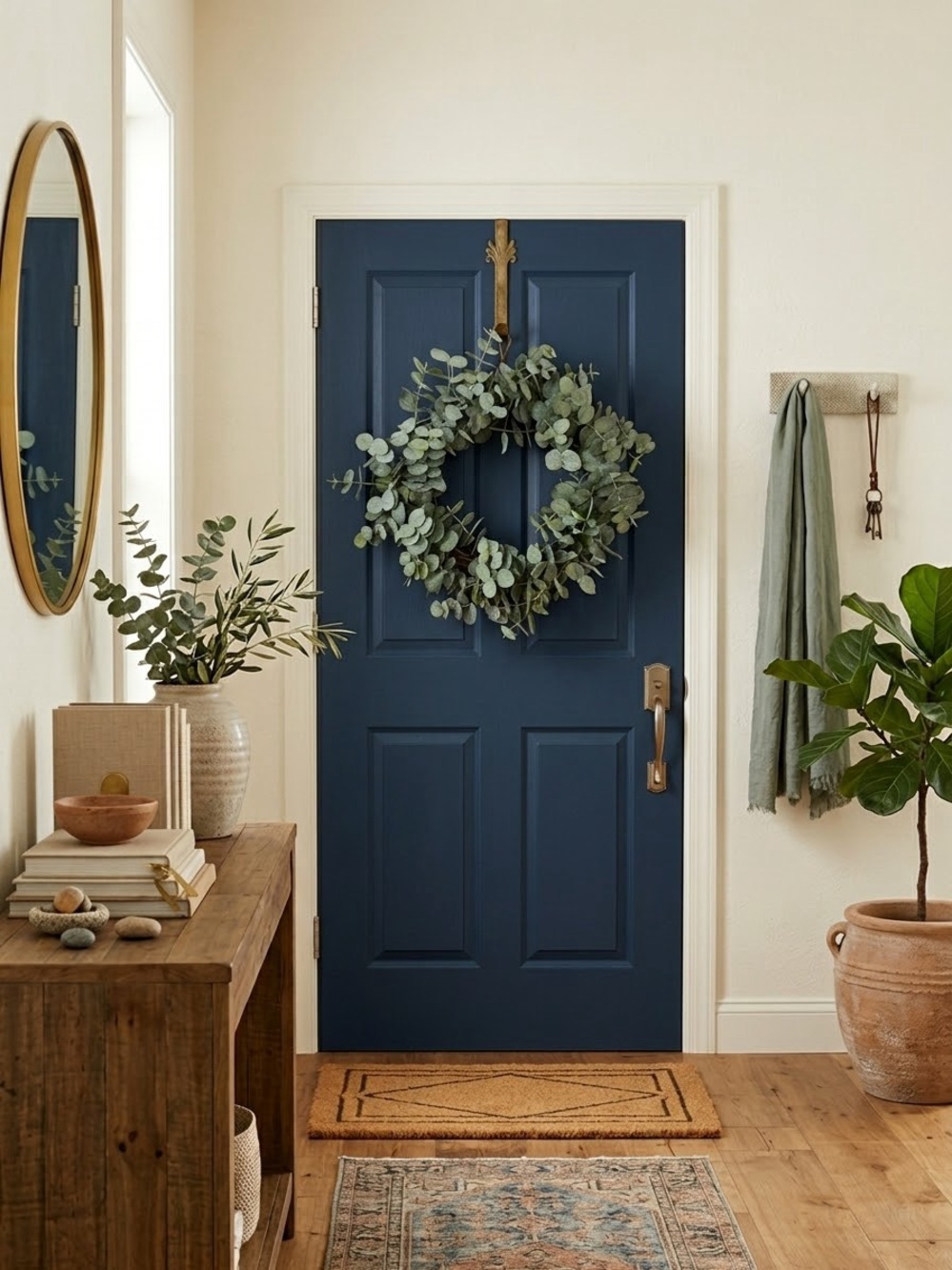 Classic Eucalyptus Wreath for Indoor- Green